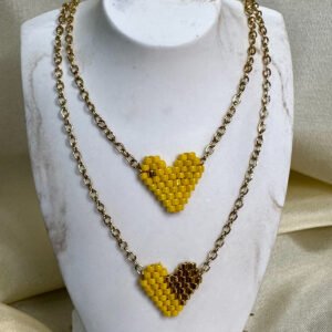 kolie me xantres miyuki kardia yellow KL1575.