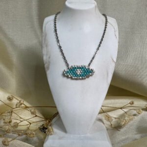 ΚΟΛΙΕ ΜΑΤΙ (Sky Blue - Silver)-MT1703