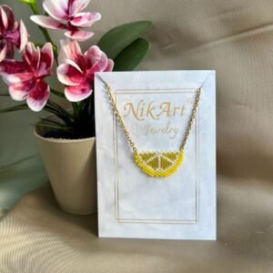 ΚΟΛΙΕ ΛΕΜΟΝΙ LEMON NECKLACE