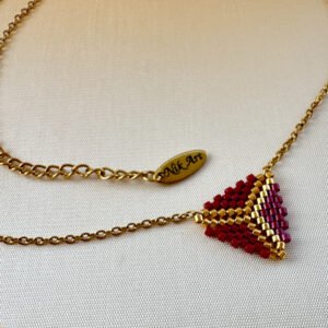 kolie me xantres miyuki trigono gold dark red TR1250 654,