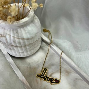 VALENTINE COLLECTION NIKART ΧΕΙΡΟΠΟΙΗΤΑ ΚΟΣΜΗΜΑΤΑ ΜΕ ΧΑΝΤΡΕΣ MIYUKI ΚΟΛΙΕ LOVE (ΧΡΥΣΟ)