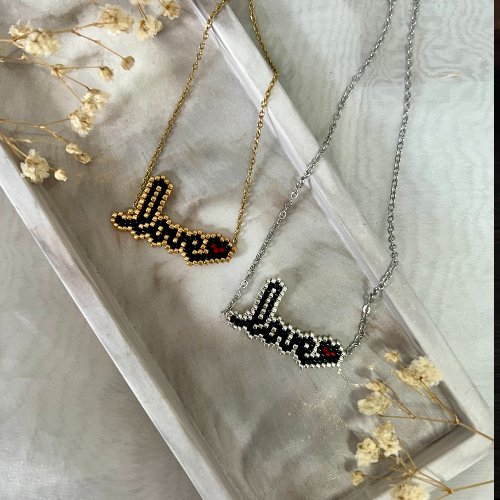 VALENTINE COLLECTION NIKART ΧΕΙΡΟΠΟΙΗΤΑ ΚΟΣΜΗΜΑΤΑ ΜΕ ΧΑΝΤΡΕΣ MIYUKI ΚΟΛΙΕ LOVE
